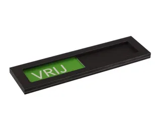 Premium Schuifbord Zwart Niet Storen Groen Rood 150x40mm - 4