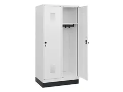 schoollocker,HxBxD 1630x800x500mm,2vak,vak B 400mm,draaigrendel,sokkel