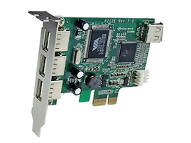 4-poort PCI Express Low Profile High Speed USB-kaart