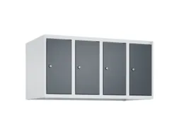 opzetkast,v. locker,4vak.,vak B 250mm,HxBxD 500x1000x500mm,vleugeldeur