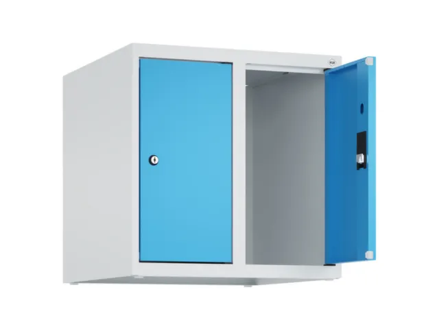 opzetkast,v. locker,2vak.,vak B 250mm,HxBxD 500x500x500mm,vleugeldeur