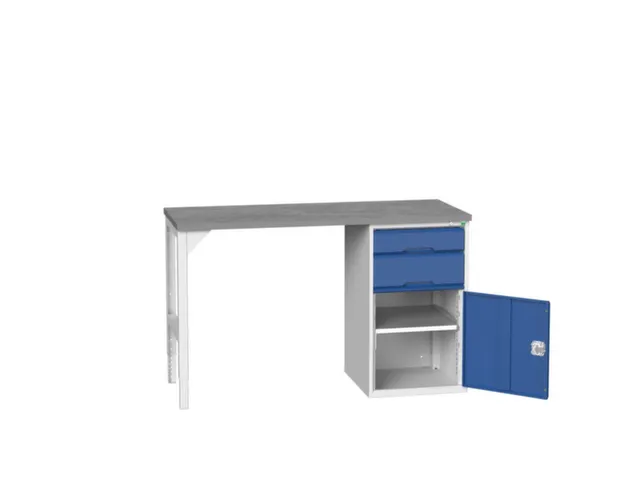 werkbank,HxBxD 930x1500x600mm,linoleumblad,2voeten/1container