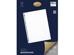 muziekpapier A4 23-gaatsperforatie 50 vel 90 gram