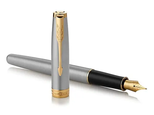 Vulpen Parker Sonnet Stainless steel GT Fijn