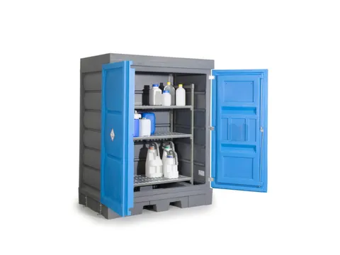 PE-vatenkast,v. aquatox./agressieve stoffen,HxBxD 1980x1560x1080mm