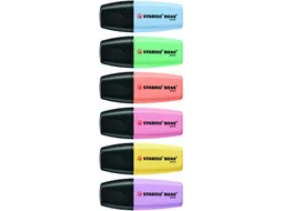 Markeerstift STABILO BOSS mini pastel assorti 6 stuks