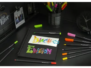Brushpen Faber-Castell Black edition pastel 6 stuks in karton etui - 7