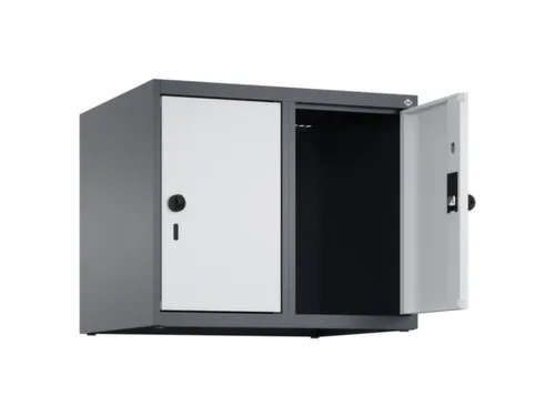 opzetkast,v. locker,2vak.,vak B 300mm,HxBxD 500x600x500mm,vleugeldeur