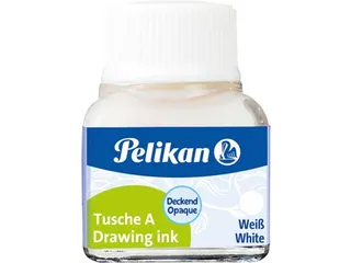 Oost-Indische inkt wit, flesje van 10 ml - 1