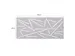 Ecran de séparation acoustique motif découpé 60x160cm Gris clair