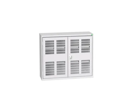 wandkast 900x1050x350mm 2xStalen bodem sokkel Ral 7035 front Ral 7035