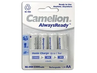 NiMH AA 1.2V-2300mA (4/Kaart) 'alwaysready' - 2