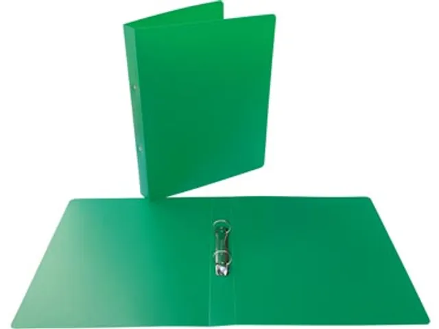 ringmap, voor ft A4, uit PP, 2 ringen van 25mm, groen
