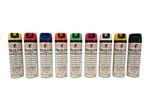 Markeerspray Voor Bouwplaatsen Oranje Fluorescerend 500Ml