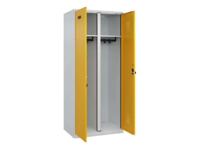 locker voor scheiding van kleding,HxBxD 1850x800x500mm,2vak