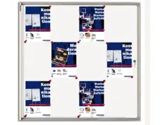 Vitrine Binnen 12xa4 Schrijfbord 960x980x35mm