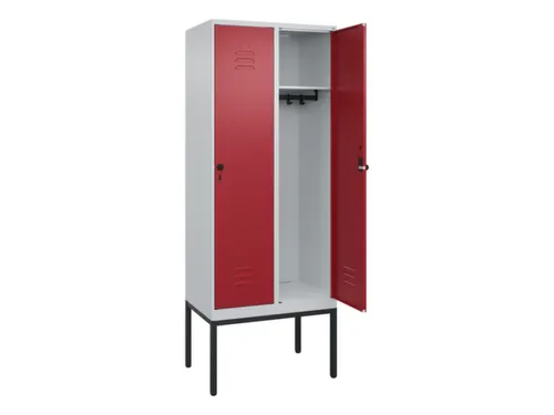 locker,HxBxD 2120x800x500mm,2vak,vak B 400mm,draaigrendel