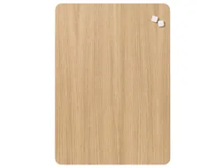 Glasmagneetbord Naga 50x70cm eiken afgeronde hoeken