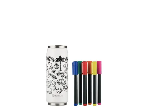 Thermosbeker Les Artistes Paris 500ml DIY creatieve set Dino