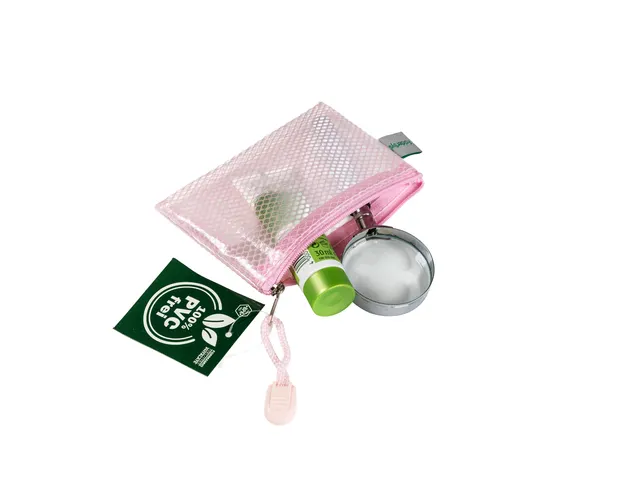 Pochette à fermeture éclair Foldersys EVA A7 sans PVC rose pastel