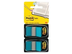 Indextabs Post-it 680 25.4x43.2mm duopack blauw 2x 50 tabs
