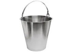 emmer,HxØ 343x325mm,15l,RVS zijdemat gepolijst