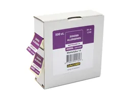 Voedseletiketten 86x33x89mm Zonder Allergenen Dispenser