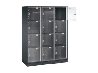grootvolume-lockersysteem,HxBxD 1750x1220x500mm,3x4vakken,cil.-slot - 2