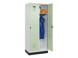 locker,HxBxD 1950x800x500mm,2vak,vak B 400mm,draaigrendel,sokkel