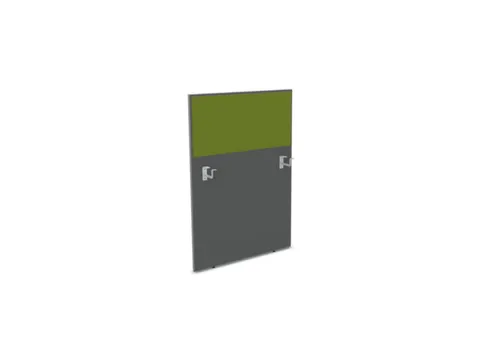 baliepaneel bureau aanbouw links MS-donkergrijs BN7048-groen 800mm