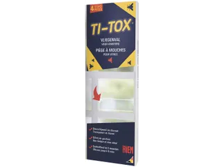 Ti-Tox anti-vliegensticker, transparant, 4 stuks - 1