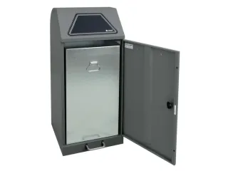 afvalverzamelaar,niet-brandbaar,1x120l,HxBxD 1100x450x450mm - 2