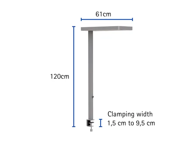 Vloerlamp LED MAULjaval Dimbaar Tafelklem Zilver