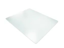 vloerbeschermingsmat,v. tapijt,BxD 1300x1200mm,PE/PU,transparant