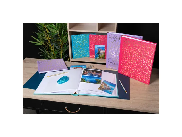 Alb livre 30p blc 25 x25cm Plum turquoise