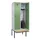 locker met bank,HxBxD 2120x800x815mm,2vak,vak B 400mm,draaigrendel
