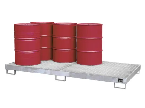 Systeem-Opvangbak Verzinkt 8x 200l 246l 210x 2650x 1300mm Rooster