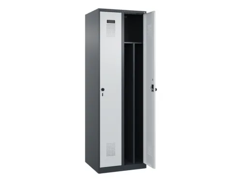 locker voor scheiding van kleding,HxBxD 1850x600x500mm,2vak