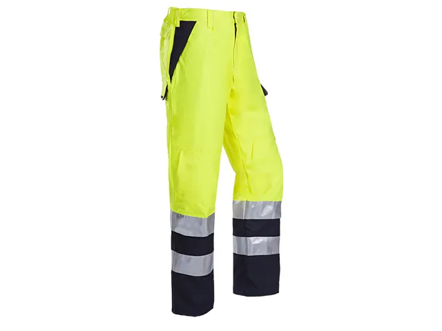 Pantalon de travail Sioen 022V Matour Jaune fluo/Bleu marine taille 46