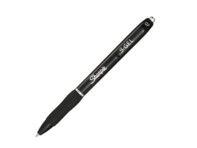 Gelschrijver Sharpie S-Gel Medium punt 0.7mm Zwart blister à 3 stuks