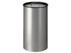 Ronde Zandasbak Aluminum Grijs 50 Liter