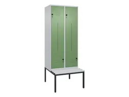 Z-garderobekast,HxBxD 2120x800x815mm,4vak,vak B 400mm,draaigrendel