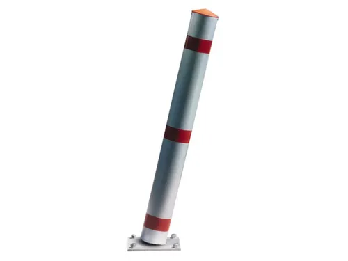 Afzetpaal Ronde Buis Ø76mm Omklapbaar Cilinderslot Spitse Kop