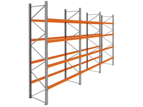 palletstelling,basis+2xaanbouw,HxBxD 4620x8500x1100mm,vakl. 3000kg