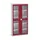 vitrinekast 2000x1050x350mm 4xStalen bodem romp RAL7035 front RAL3004
