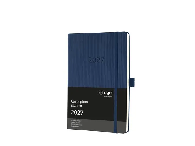 Weekagenda Conceptum A5 2027 (NL/FR/EN/DU) midnight Blue Hardcover
