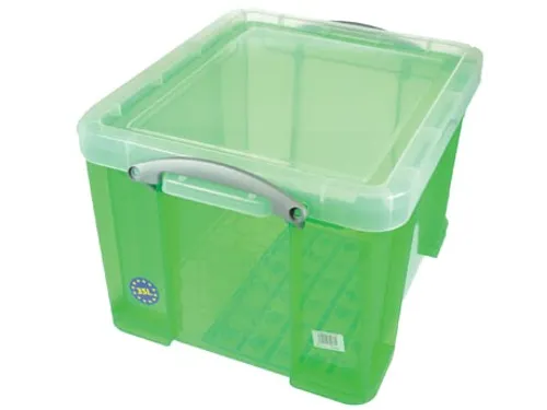 Opbergdoos 35 Liter Groen Transparant