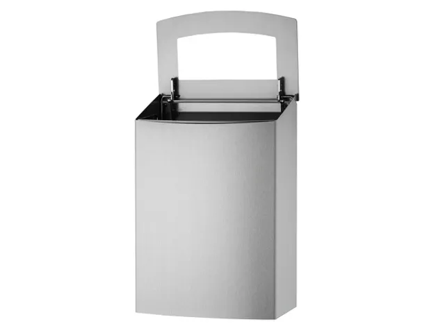 Afvalbak 20 Liter RVS Fingerprint Proof Open