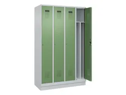 locker voor scheiding van kleding,HxBxD 1950x1200x500mm,4vak