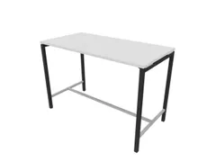 statafel,HxBxD 1070x1600x800mm,hoekig,met 4-voeten donkergrijs